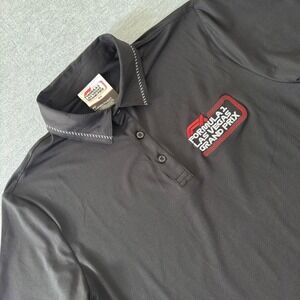 Formula 1 Las Vegas Grand Prix 2023 Mens Polo Shirt Black Medium NWT F1 Racing